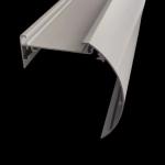 Aluminum Alloy 6063 Blind Top Head Rail Cover Aluminum Powder Coated