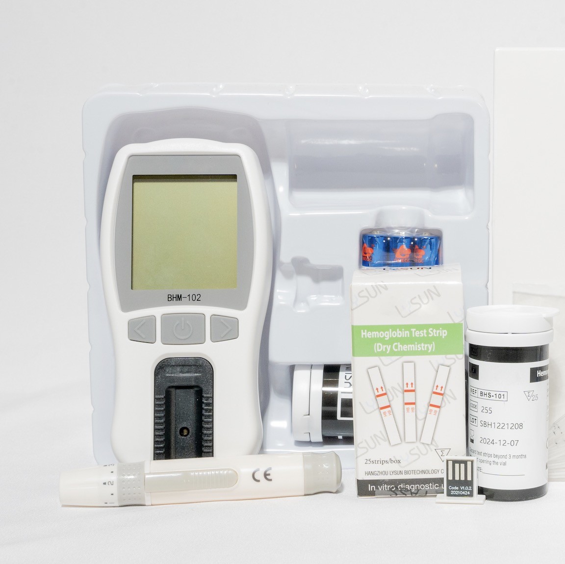 RoHS Reflectance Photometer Hemoglobin Tester With HZ BHM-101 Machine