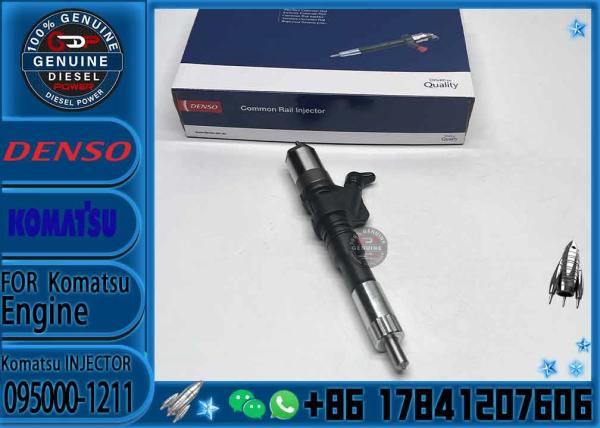 Buy cheap Diesel Fuel Common Rail Injector 095000-1211 6156-11-3300 095000-1210 095000-0800 095000-0801 for Komat-su PC400-7 PC450 from wholesalers