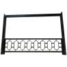 Buy cheap Matte Black Forged Iron Guardrail Fences residential Wrought Stair Handrail from wholesalers
