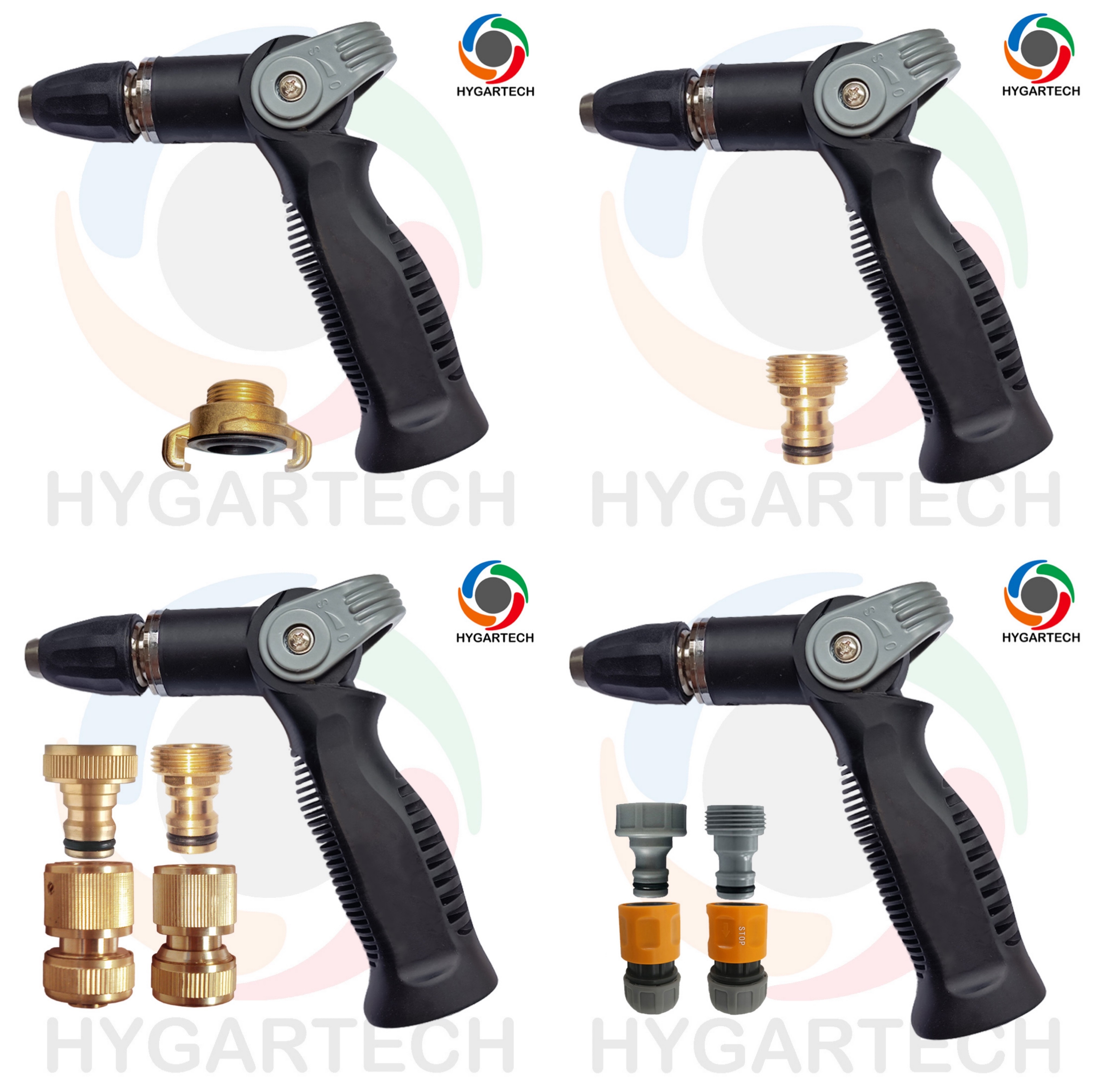 Garden Metal Hose Nozzle Sprayer 3/4'' House Cleaning