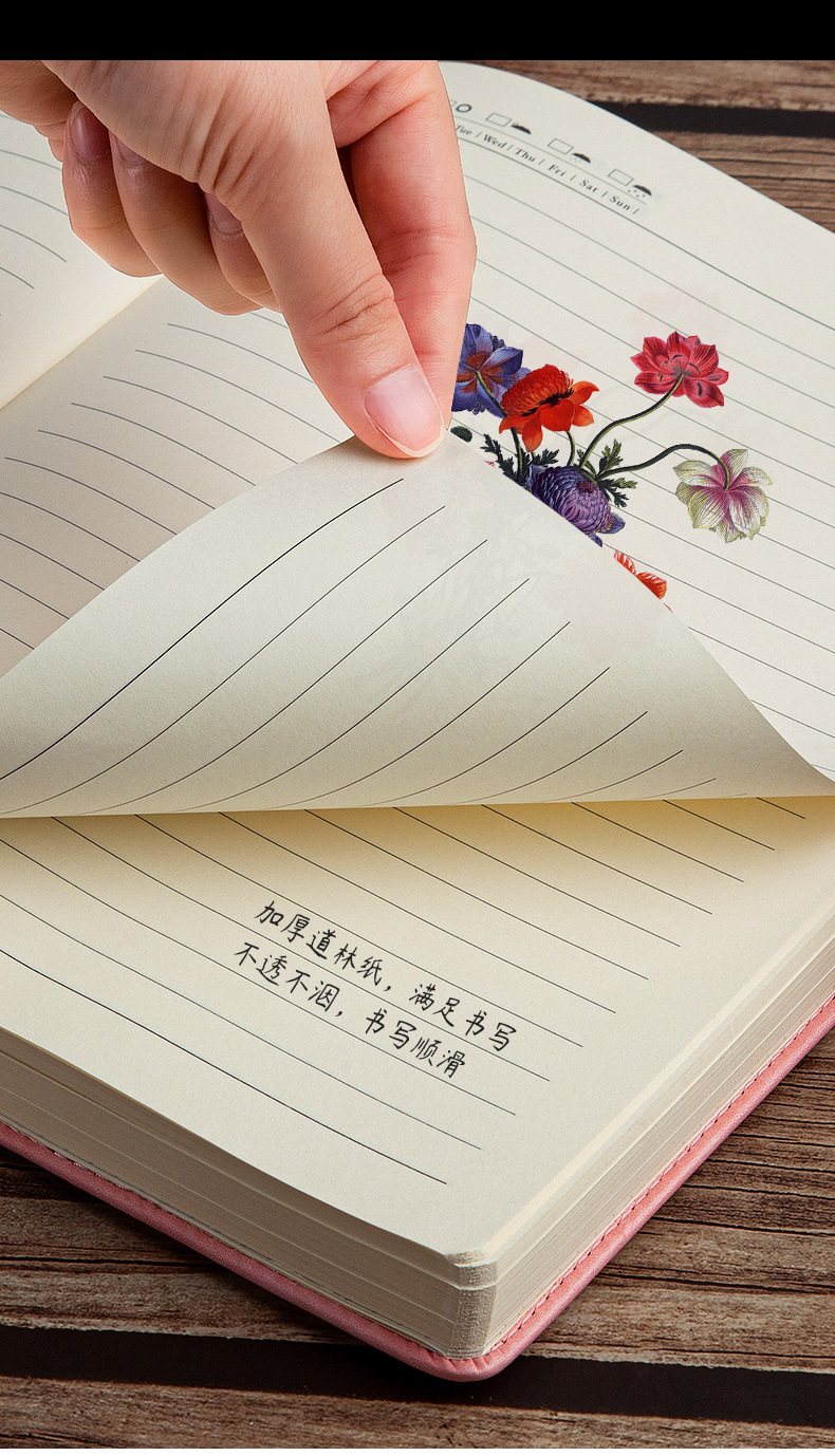 Personalized Custom Logo Pu Leather A5 Size Notebook Cover Custom Color and Promotion