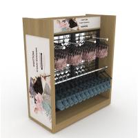 Buy cheap Customizable Metal Wood Mixed Material Floor Display Stand For Supermarkets And product