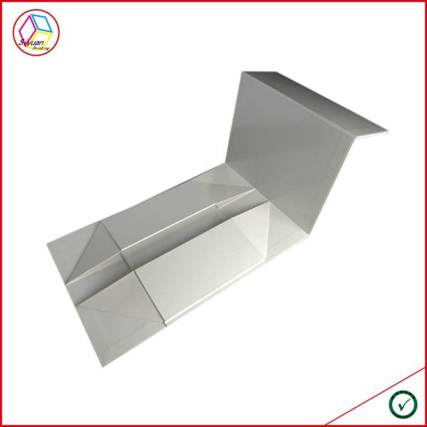Buy cheap Ivory Cardboard Foldable Gift Packaging Box With Wrapping Bag from wholesalers