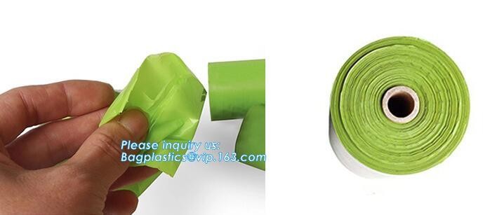 Biodegradable Compostable Scented High Quality HDPE Plastic Baby Nappy Sacks Baby Diaper Bags with Tie Handles, bagease