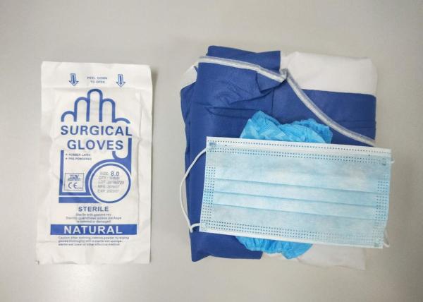 Buy cheap Doctor Disposable Surgical Drapes And Gowns SMS / SPP Non Woven With Face Mask from wholesalers