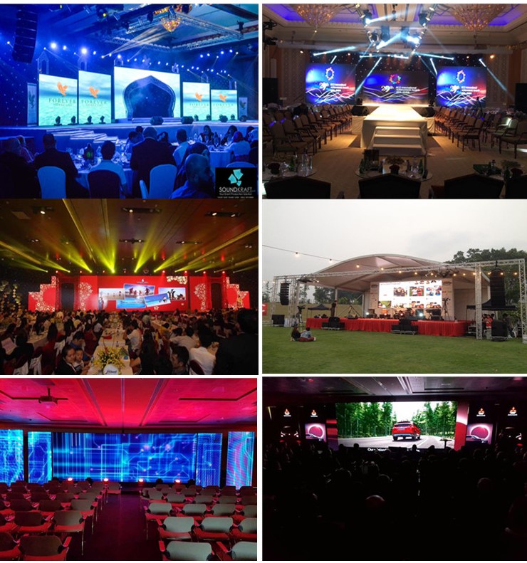 3840Hz 2.97mm Indoor Led Display Board Stage Background Video Wall