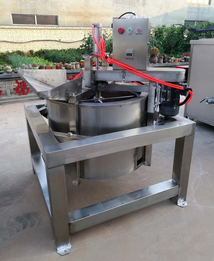 Small Scale Frying Food Potato Chips Centrifugal De Oiling Machine For Snack Food