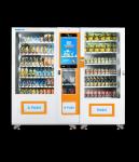 Cashless Payment Automatic Food Vending Machine Red Color Large Capacity