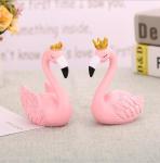Creative Pink flamingo Resin Crafts Figurines desk décor