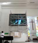 P4 LED Wall Display Screen 64 Dots X 32 Dots For Cathedral Hotel And Conference