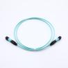Buy cheap Blue Single Mode Low Insertion Loss Mpo Patch Cord from wholesalers