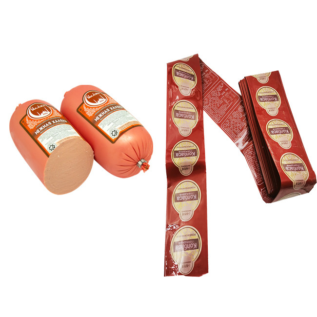 vivid flexography printed sausage casing permeable smoked plastic casing for sausages