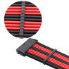 Buy cheap Wholesale18AWG cable sleeving braided Psu male to female extension cable black&red from wholesalers