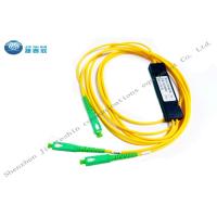 Buy cheap ABS 3m 1X2 FBT Single Mode Optical Coupler SC APC 1310nm 1550nm product