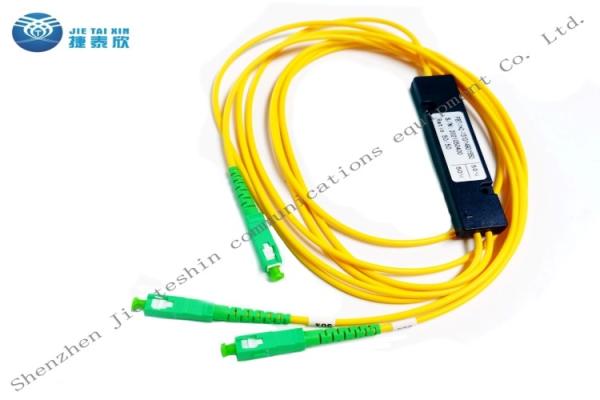 Buy cheap ABS 3m 1X2 FBT Single Mode Optical Coupler SC APC 1310nm 1550nm from wholesalers
