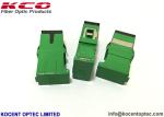 Auto Shut SCA Fiber Optic Network Adapter 4 Cores SC APC Green Color 1 Chanel
