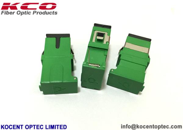Buy cheap Auto Shut SCA Fiber Optic Network Adapter 4 Cores SC APC Green Color 1 Chanel Way from wholesalers