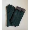 Buy cheap Outdoor Mens Sheepskin Gloves Mittens Brown green from wholesalers