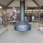 Europe Ceiling Suspended Fireplace Rotating Heating Stove Wall Mounted