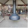 Buy cheap 800mm Hanging Indoor Heaters Ceiling Mounted Suspended Wood Burning Fireplace from wholesalers