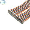 Buy cheap IDC 2.54 Pitch 34 Pin Flat Cable Rainbow Color UL2651 28AWG from wholesalers