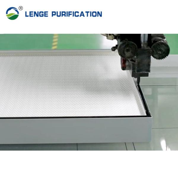 Buy cheap H13 Cleanroom HEPA Filter 0.1um Gel Sealed With Mini Pleat Glass Fibre from wholesalers