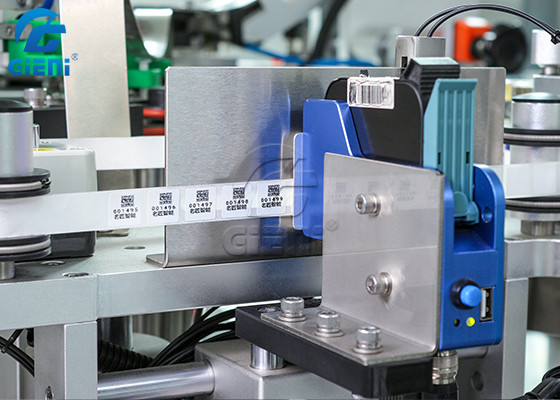 High Precision Vertical Round Bottle Labeling Machine Non Stop