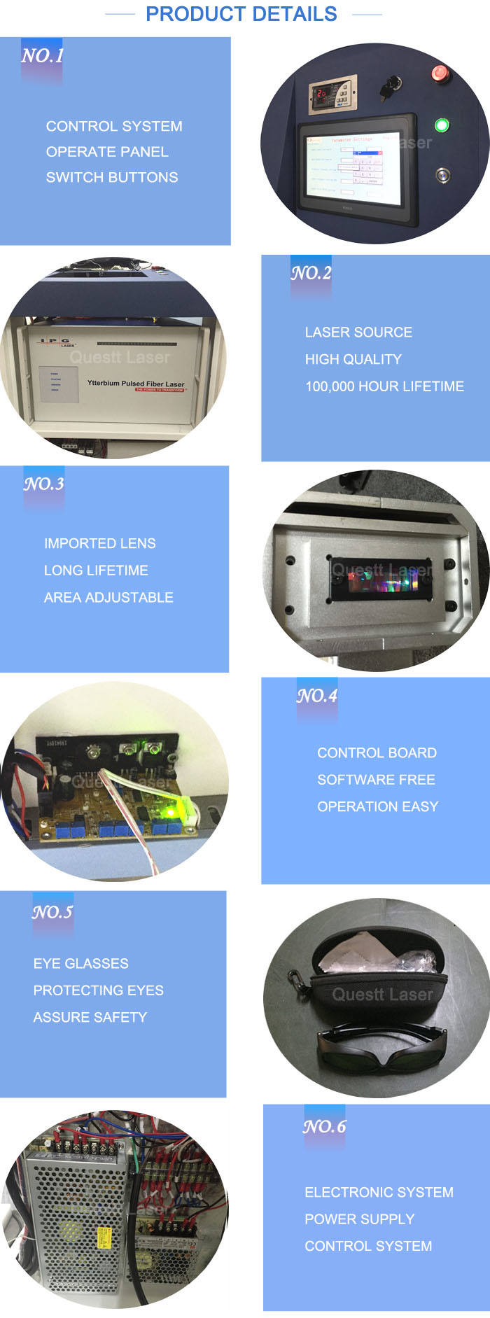 High Power 1000 Watt Laser Rust Removal Machine Cleaning Large Area Wide Laser Beam