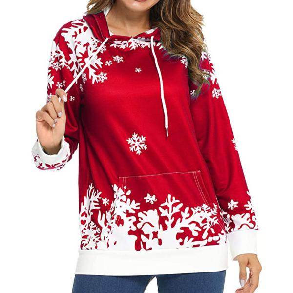 Buy cheap Snowflake Pattern Printed Oversize Hoodie Women'S Christmas Sweatshirt Customized from wholesalers