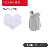 Buy cheap Washable Black Toggles Face Mask Sun 9mm Plastic Cord Stopper product