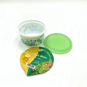 Buy cheap 500ml PP plastic cup with lid and aluminum foil cover product