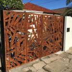 Polished Weathering Steel Gardening Screen Metal Garden Products 3mm Thickness