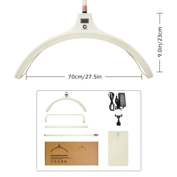 Buy cheap 60w Daylight LED Half Moon Light With Phone Charging Portrait Lighting from wholesalers