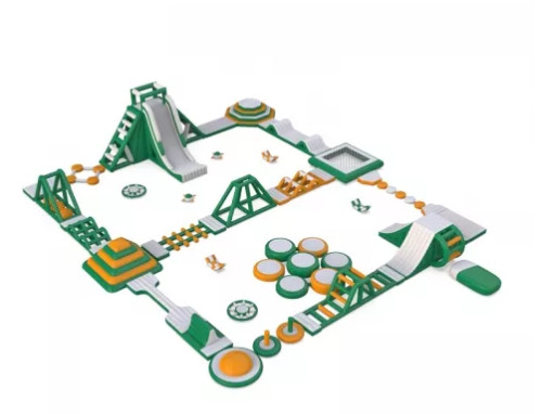Infaltable Blow Up Water Park Obstacle Course Jumping Castle