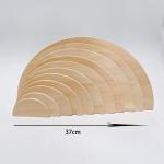 Rainbow 35.5cm Coloured Wooden Building Blocks Large Baby