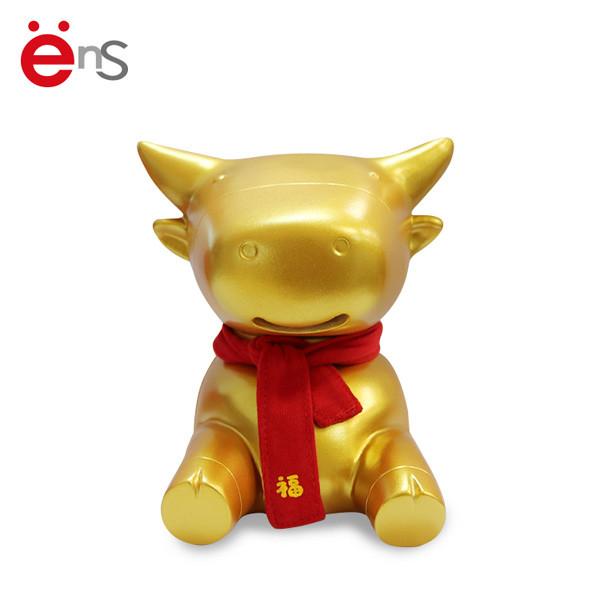 Buy cheap ODM Golden Plastic Cow Piggy Bank EN71 ASTM F963 certification from wholesalers