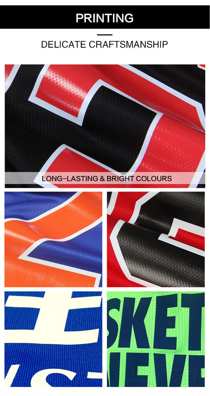 S-XXXL Competition Clothing , Personalized Basketball Jersey Fashionable Full Sublimation
