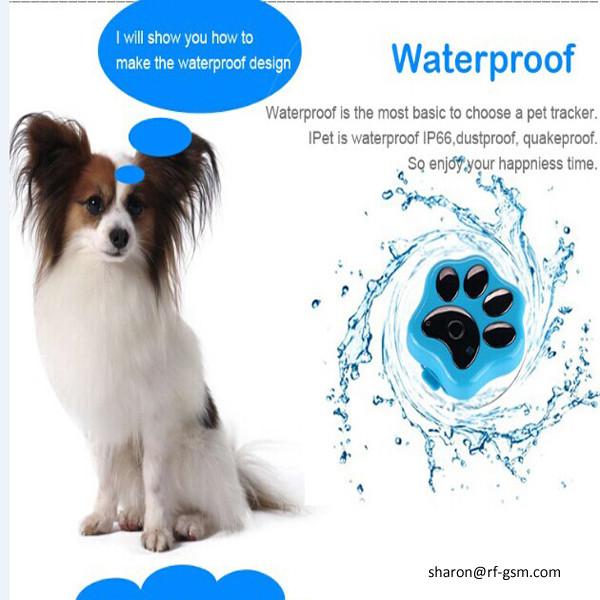 Buy cheap Hot sale mini waterproof smart rolling LED light wifi pet tracker gps for dog cat from wholesalers