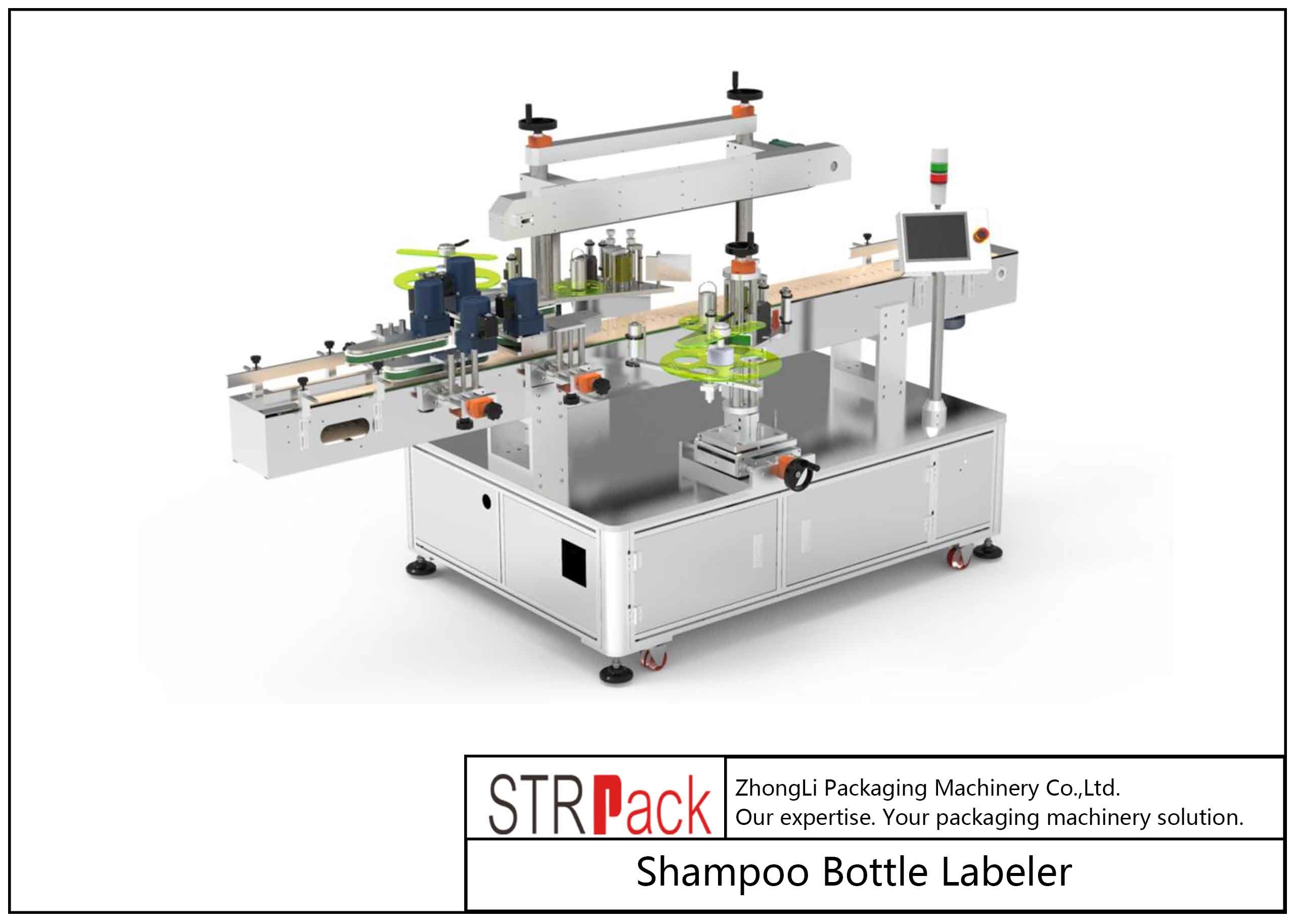 Shampoo Bottle Bottle Labeling Machine Belt Type Separator