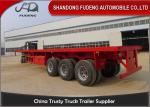 40 Tons Heavy Duty Flatbed Trailer / Cement Bag Transport Flatbed Trailer Truck
