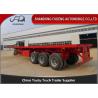 Buy cheap 40 Tons Heavy Duty Flatbed Trailer / Cement Bag Transport Flatbed Trailer Truck from wholesalers