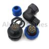 Buy cheap SD20 TA ZM 2-12 Pin Electrical Cable Connectors Female Socket Connector 90 Degree Elbow from wholesalers