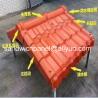Buy cheap 960mm orange color luxury ASA glazed roof tile with 2.8mm for residential area from wholesalers