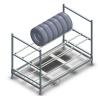 Buy cheap Industrial Metal Shelf System Warehouse Tire Storage Stacking Rack from wholesalers
