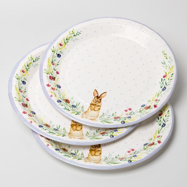 Buy cheap Disposable Cute Rabbit Paper Plate Child Party Supplies Dish Set from wholesalers