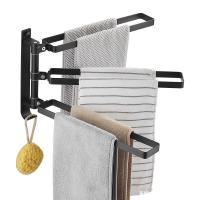 Buy cheap Aluminium Alloy 24cm Height Bathroom Towel Holder , 3 Tier Wall Mounted Towel product