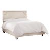 Buy cheap french upholstered linen velvet fabric wooden frame reproduction classic design wholesale bed beds headboard from wholesalers