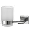Buy cheap Sturdy Hotel Bathroom Toothbrush Holder With Frosted Glass Cup from wholesalers