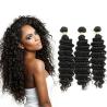 Buy cheap No Shedding Unprocessed Peruvian Virgin Hair Extension Deep Wavy Curly Human Hair from wholesalers
